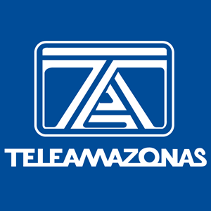Teleamazonas Antiguo Fondo Azul Logo