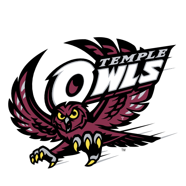 Temple Owls ,Logo , icon , SVG Temple Owls