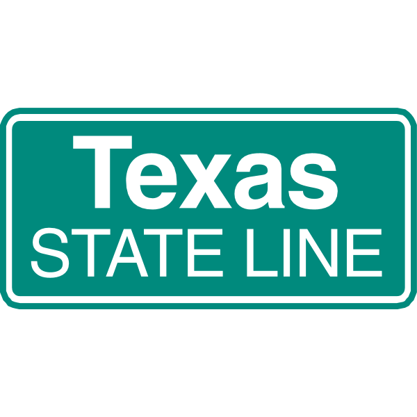 TEXAS STATE LINE ROAD SIGN Logo ,Logo , icon , SVG TEXAS STATE LINE ROAD SIGN Logo