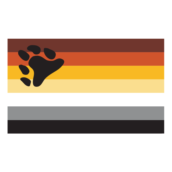 The International Bear Brotherhood Flag Logo ,Logo , icon , SVG The International Bear Brotherhood Flag Logo