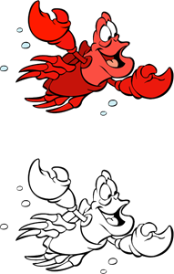 The little mermaid – Sebastian Logo ,Logo , icon , SVG The little mermaid – Sebastian Logo