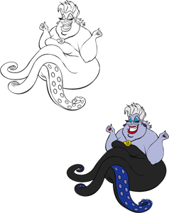 The little mermaid – Ursula Logo ,Logo , icon , SVG The little mermaid – Ursula Logo