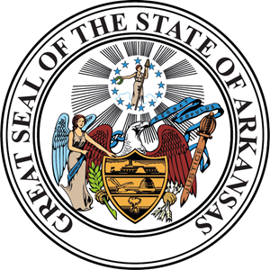 The seal of the state of Arkansas Logo