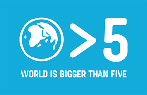 The World is Bigger Than Five Logo