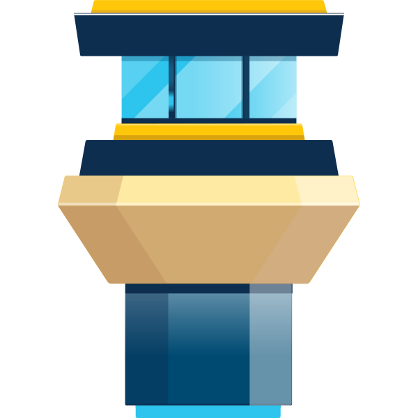 Tower 3 (Flat) ,Logo , icon , SVG Tower 3 (Flat)
