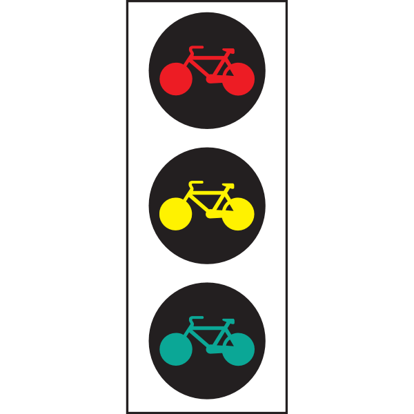 TRAFFIC LIGHTS FOR BICYCLES Logo ,Logo , icon , SVG TRAFFIC LIGHTS FOR BICYCLES Logo