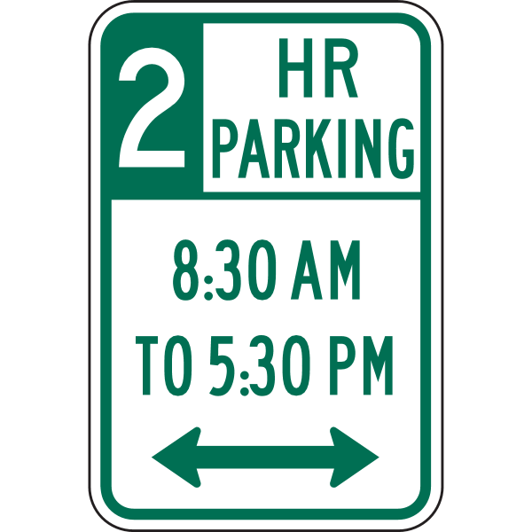 TWO HOUR PARKING SIGN Logo