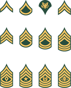 U. S. Army Enlisted Rank Insignia Logo ,Logo , icon , SVG U. S. Army Enlisted Rank Insignia Logo