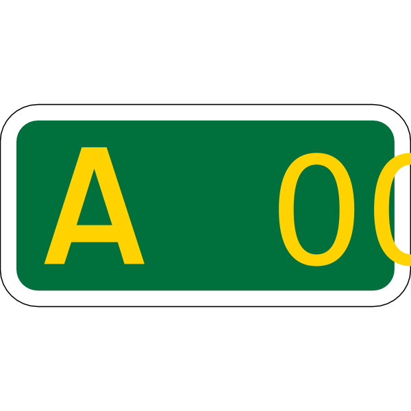 UK road A00 template