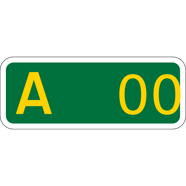 UK road A000 template