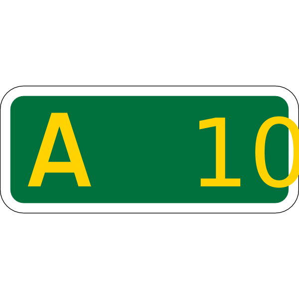 UK road A100 template