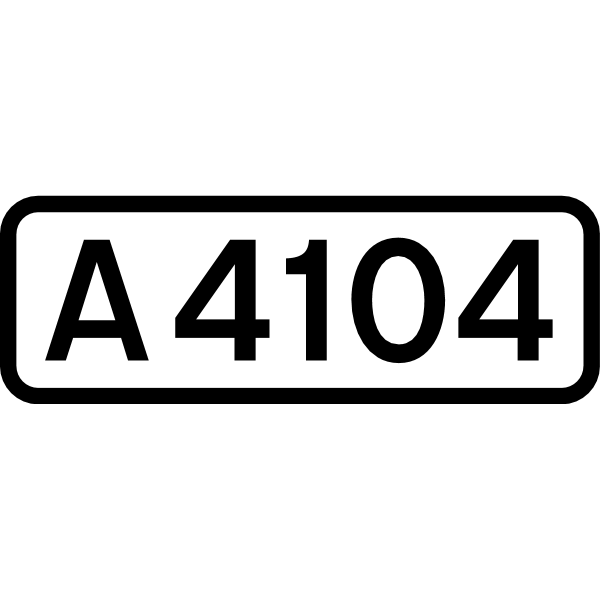 UK road A4104 ,Logo , icon , SVG UK road A4104
