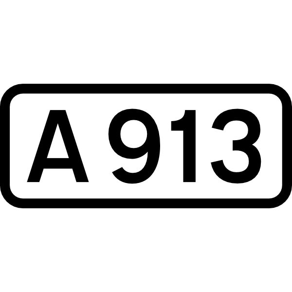 UK road A913 ,Logo , icon , SVG UK road A913