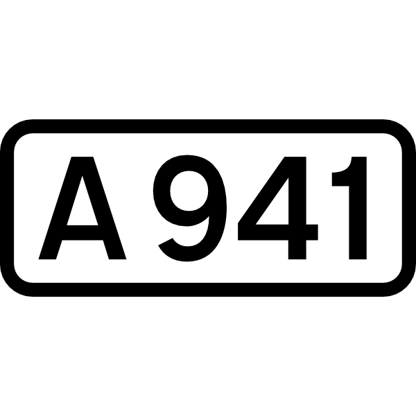 UK road A941 ,Logo , icon , SVG UK road A941