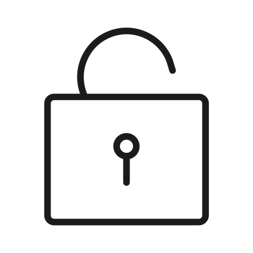 unlock ,Logo , icon , SVG unlock