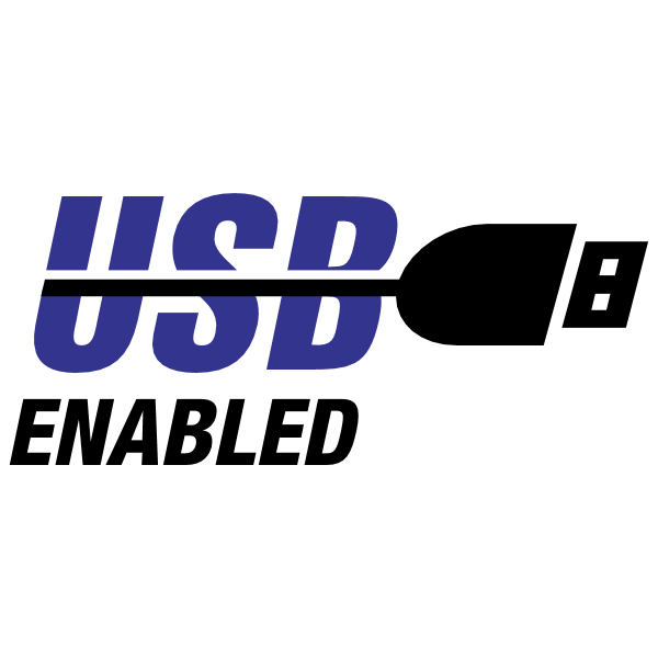 USB Enabled ,Logo , icon , SVG USB Enabled