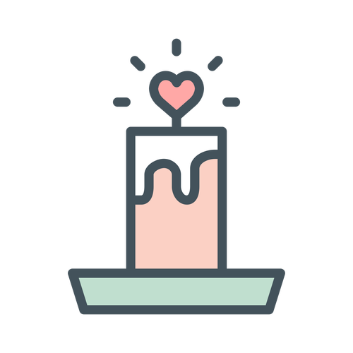 Valentines Day Flat Line ,Logo , icon , SVG Valentines Day Flat Line