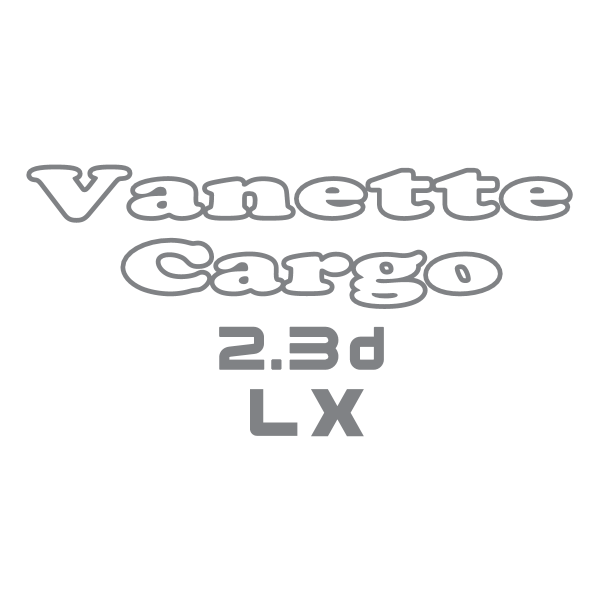 VanetteCargo 2.3d LX Logo ,Logo , icon , SVG VanetteCargo 2.3d LX Logo
