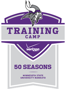 Verizon Vikings Training Camp 50 Seasons Logo