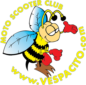 Vespacito moto scooter club Logo