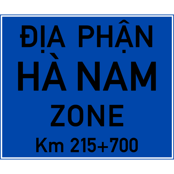 Vietnam road sign I419b