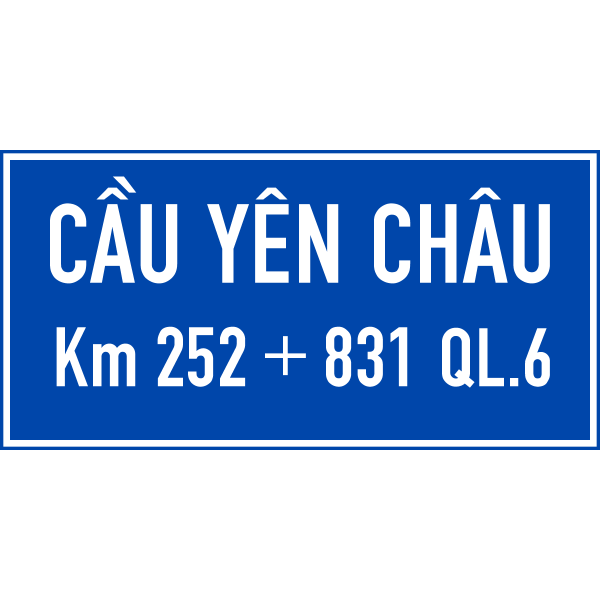 Vietnam road sign I439