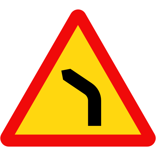 Vietnam road sign W201a