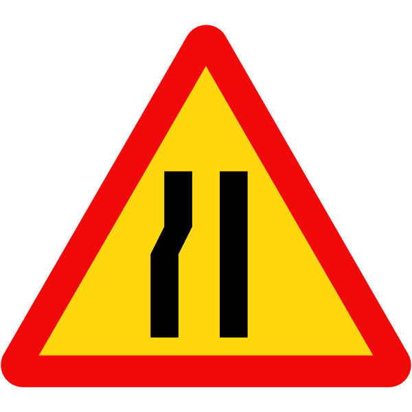 Vietnam road sign W203b