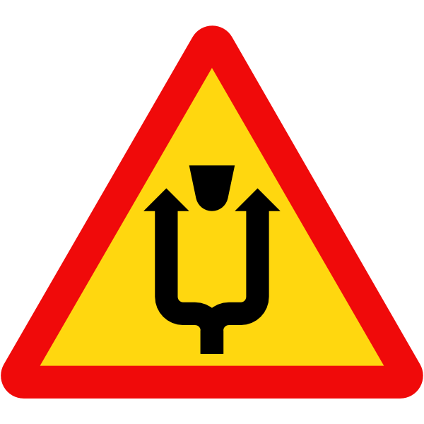 Vietnam road sign W246a