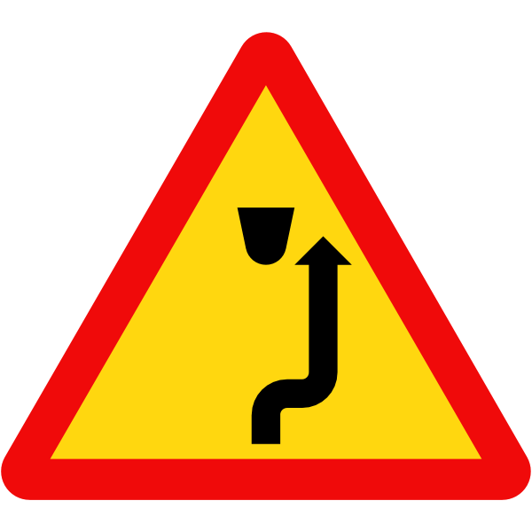 Vietnam road sign W246c