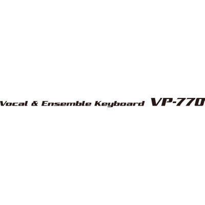 VP-770 Vocal & Ensemble Keyboard Logo ,Logo , icon , SVG VP-770 Vocal & Ensemble Keyboard Logo