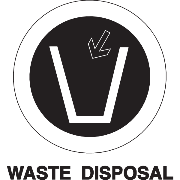 WASTE DISPOSAL SIGN Logo ,Logo , icon , SVG WASTE DISPOSAL SIGN Logo