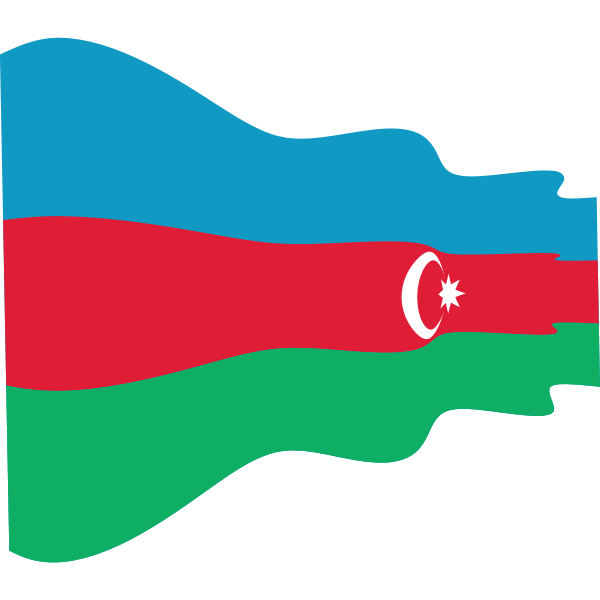 WAVY AZERBAIJAN FLAG Logo
