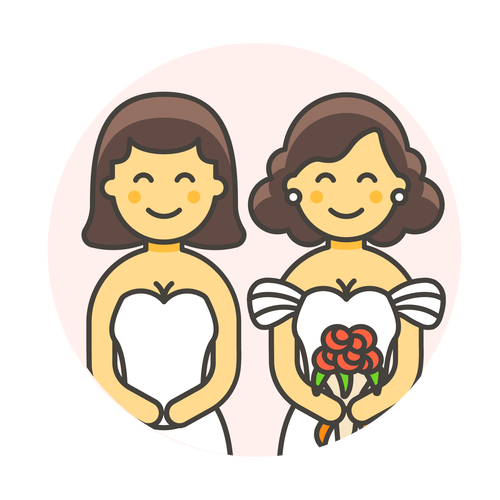 wedding lesbian gowns ,Logo , icon , SVG wedding lesbian gowns