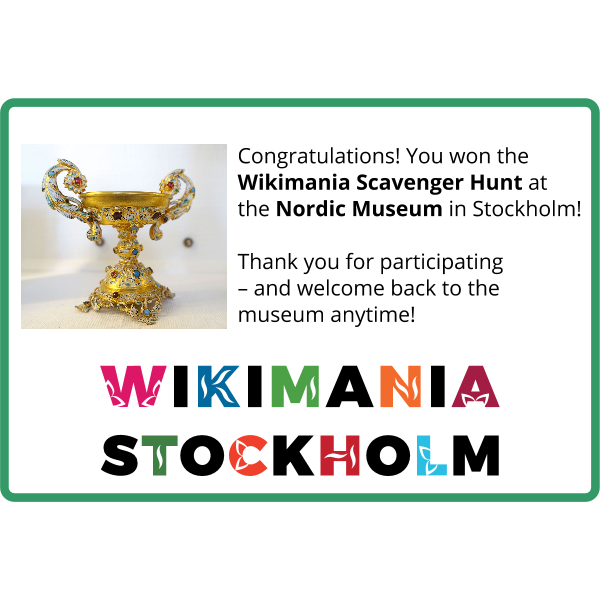 Wikimania Stockholm Scavenger hunt