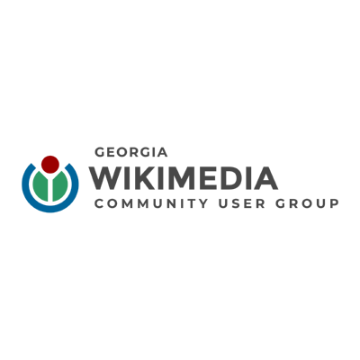 Wikimedia Community User Group Georgia Logo White Horizontal (Official)
