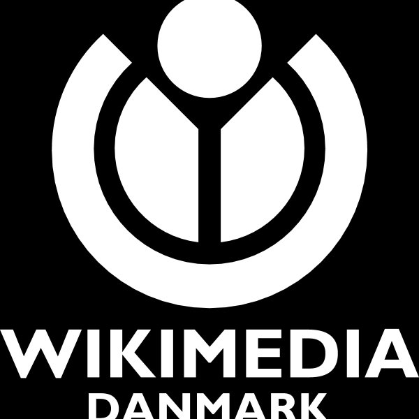 Wikimedia Danmark logo white
