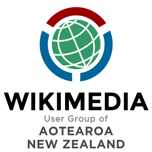 Wikimedia User Group of Aotearoa New Zealand logo clear