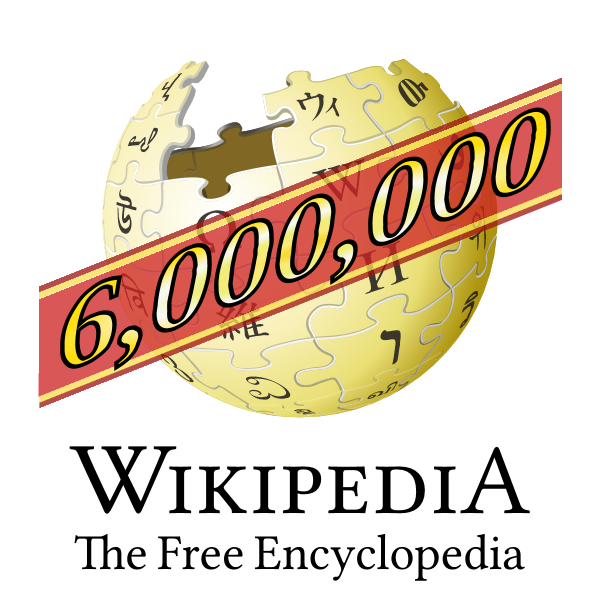 Wikipedia-logo-v2-en-gold.-6-million [ Download - Logo - icon ] png svg