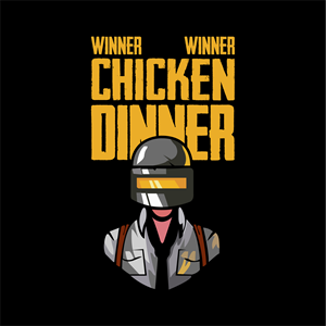 WINNER WINNER CHICKEN DINNER – PUBG Logo