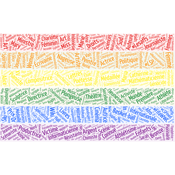 Word Art LSP arc-en-ciel