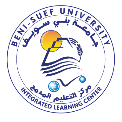 شعار جامعة بني سويف ـ مركز التعليم المدمج , مصر ,Logo , icon , SVG شعار جامعة بني سويف ـ مركز التعليم المدمج , مصر